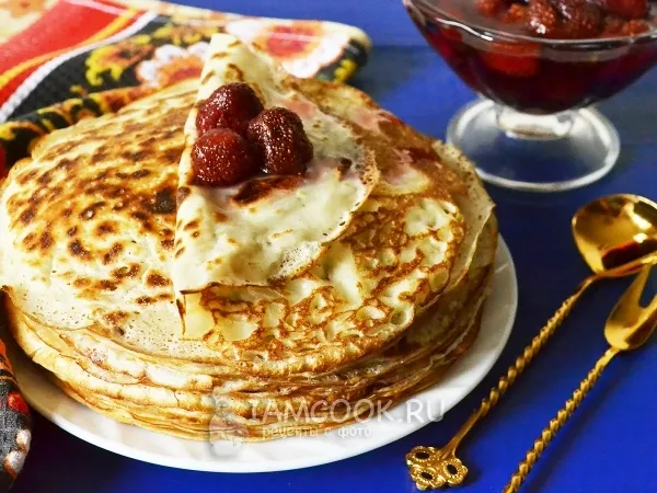 Фото блюда: Блины на кислом молоке без яиц