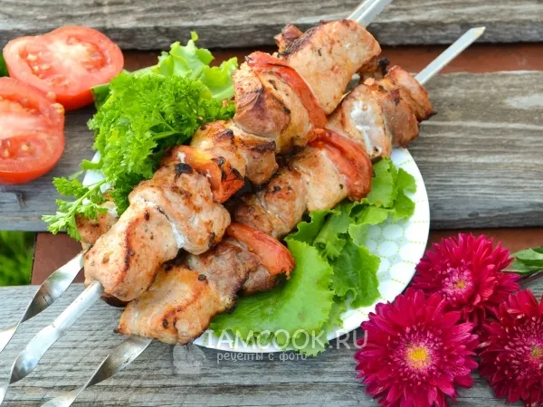 Фото блюда: Шашлык из свинины (классический рецепт)