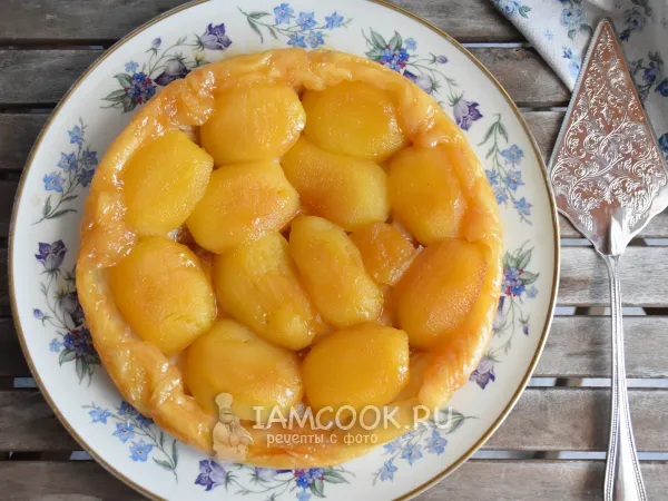 Фото блюда: Тарт татен из слоеного теста с яблоками