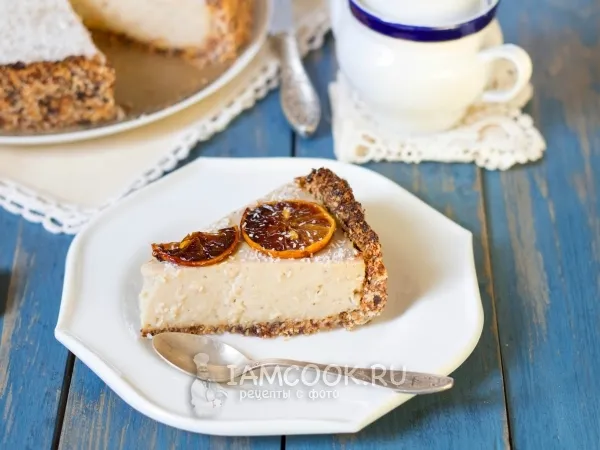 Фото блюда: Вегетарианский кокосовый чизкейк