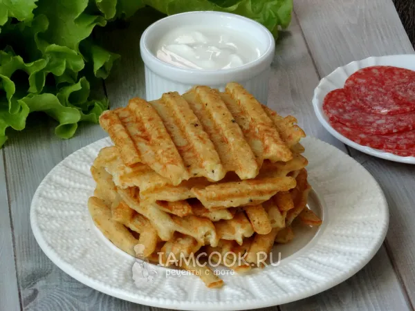 Фото блюда: Картофельные вафли на гриле (электрогриле)