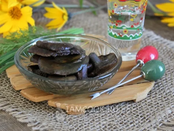 Фото блюда: Соленые рыжики быстрого приготовления