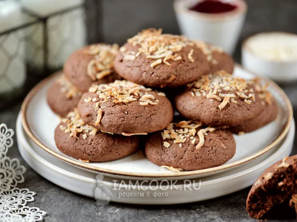 Фото блюда: Кокосово-шоколадное печенье