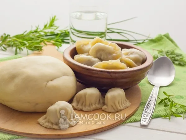 Фото блюда: Тесто на манты на минералке