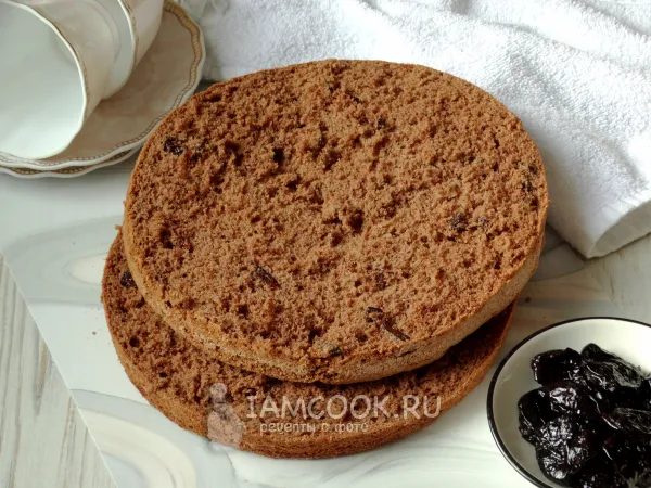 Фото блюда: Бисквит с черносливом