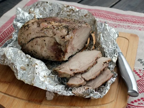 Фото блюда: Свинина в фольге в мультиварке