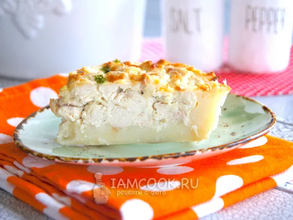 Фото блюда: Картофельный киш с курицей