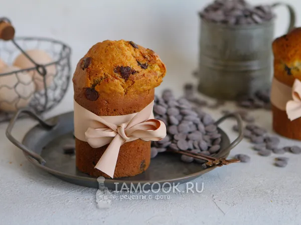 Фото блюда: Кулич на растительном масле без дрожжей