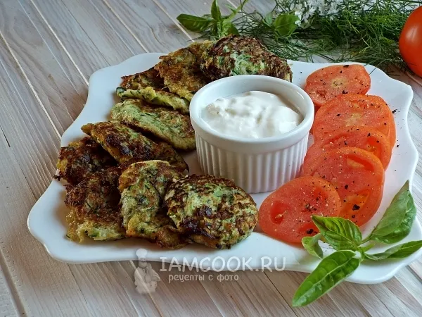 Фото блюда: Оладьи из кабачков без муки