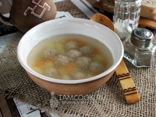 Фото блюда: Суп из индейки с фрикадельками