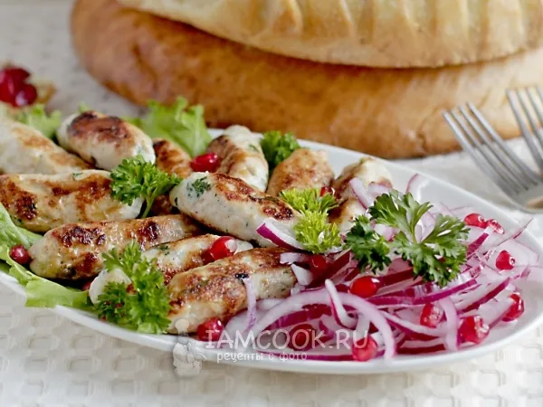 Фото блюда: Люля кебаб из куриного фарша