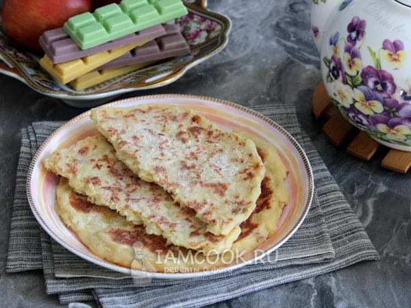 Фото блюда: Финские творожно-яблочные лепешки с рисовой мукой