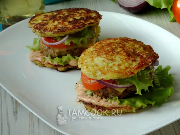 Фото блюда: Драник-бургер