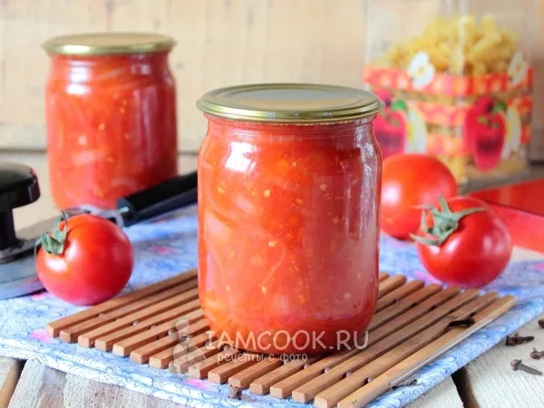 Фото блюда: Томатно-луковый соус на зиму