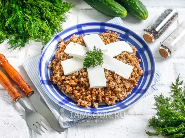 Фото блюда: Гречка с брынзой