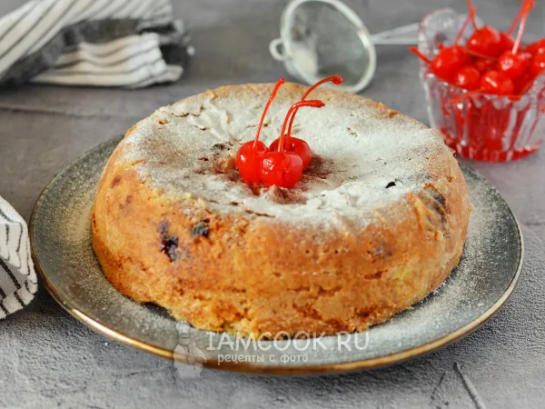 Фото блюда: Кекс с вишней в мультиварке