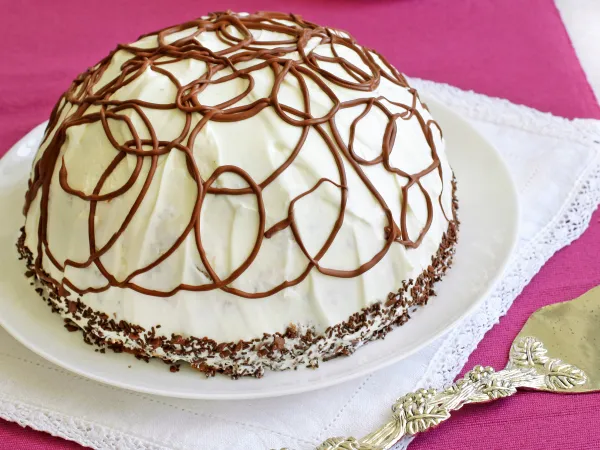 Фото блюда: Торт «Панчо» с персиками