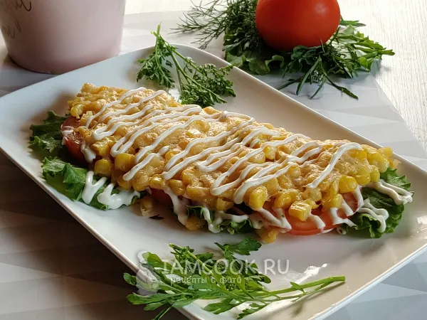 Фото блюда: Кукурузный сэндвич