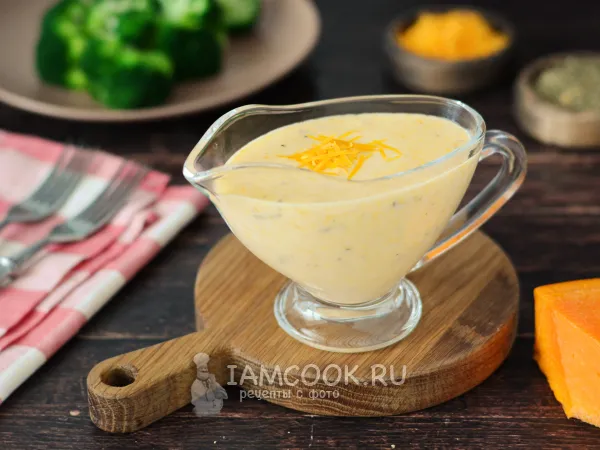 Фото блюда: Сырный соус с чеддером