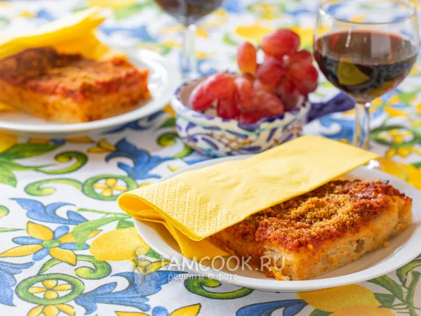 Фото блюда: Сицилийская пицца