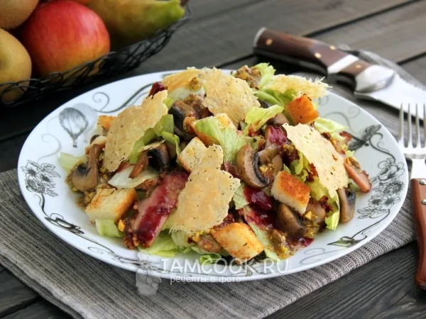 Фото блюда: Салат с мясом «Римская охота»