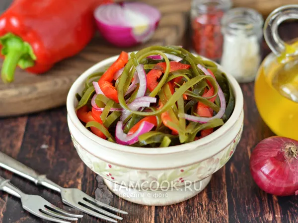 Фото блюда: Салат из замороженной морской капусты