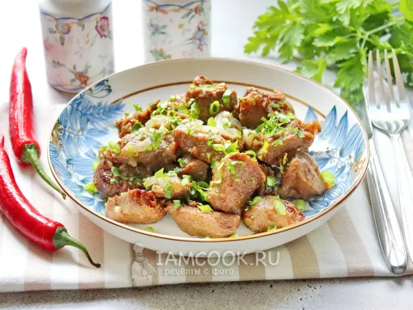 Фото блюда: Шашлычное мясо в духовке