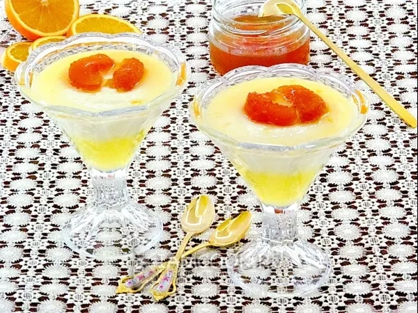 Фото блюда: Крем-желе из апельсинов