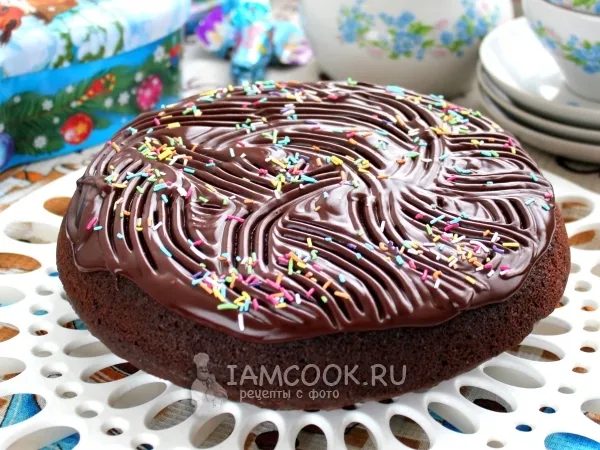 Фото блюда: Кекс шоколадный (в мультиварке)