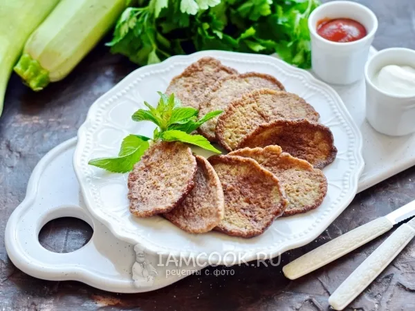 Фото блюда: Печеночные оладьи с кабачком