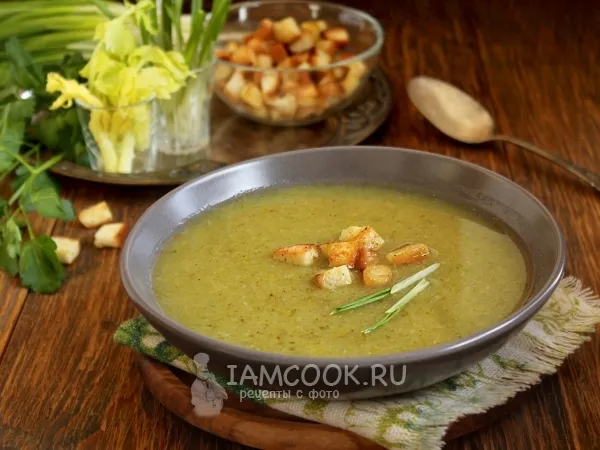 Фото блюда: Суп-пюре из сельдерея с капустой