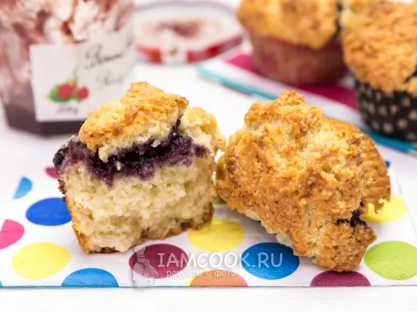Фото блюда: Маффины с джемом