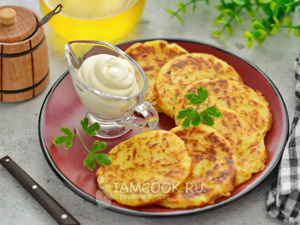 Фото блюда: Драники с майонезом