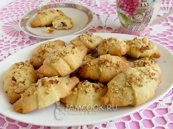 Фото блюда: Печенье «Рогалики» из песочного теста
