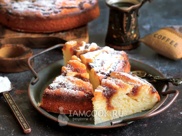 Фото блюда: Пирог с яблочным джемом (в тесте)