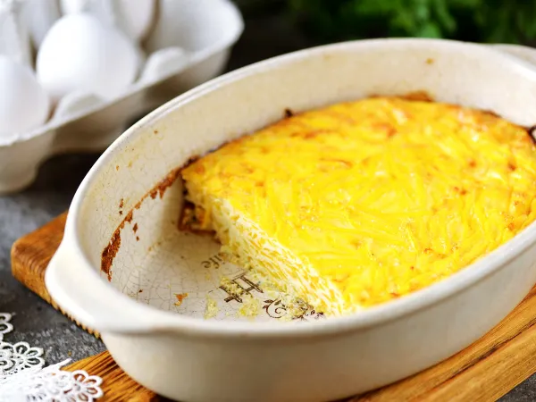 Фото блюда: Омлет с тыквой в духовке