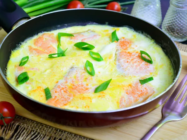 Фото блюда: Омлет с семгой