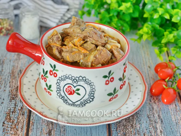 Фото блюда: Подлива с печенью, луком и морковью