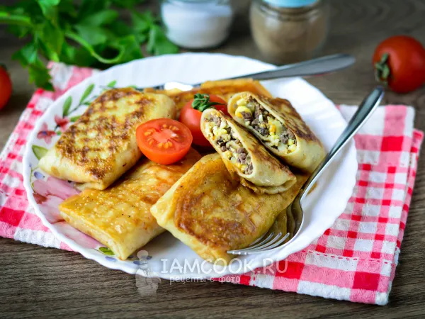 Фото блюда: Блинчики с легким (свиным)