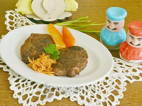 Фото блюда: Стейк из свинины в фольге