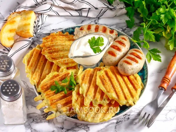 Фото блюда: Картофельные драники на электрическом гриле