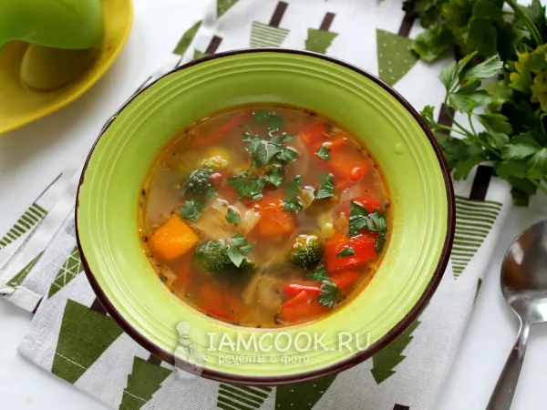 Фото блюда: Минестроне (итальянский овощной суп)