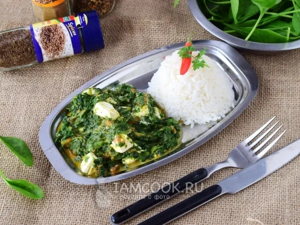 Фото блюда: Палак панир