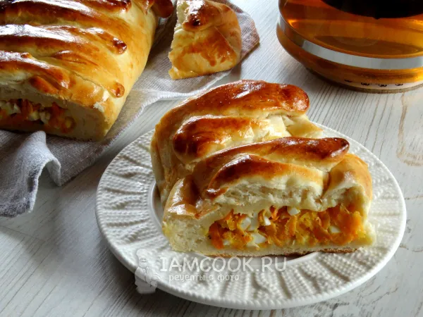 Фото блюда: Пирог с морковью и яйцом