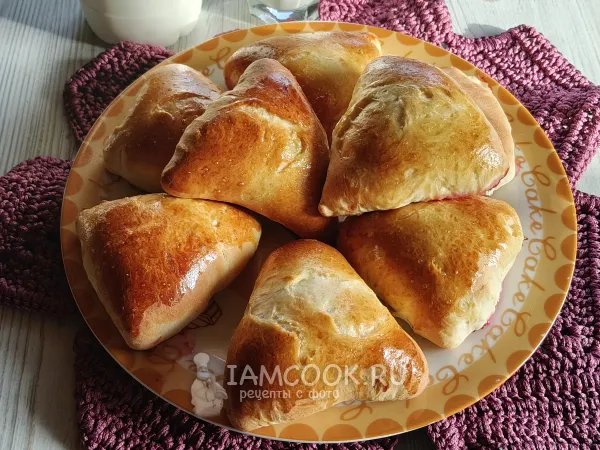 Фото блюда: Пирожки с клюквой в духовке