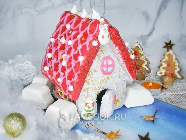 Фото блюда: Шоколадный домик на Рождество