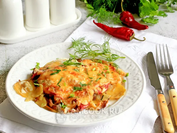 Фото блюда: Картошка по-французски в духовке (без мяса)