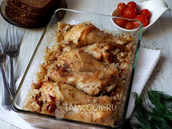 Фото блюда: Куриные ножки в медово-горчичном соусе