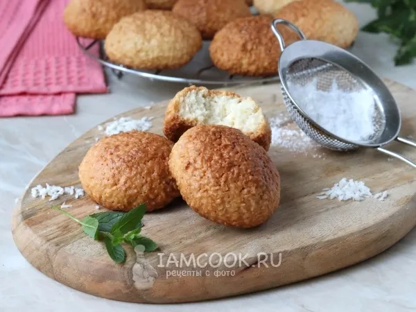 Фото блюда: Мягкое бельгийское кокосовое печенье