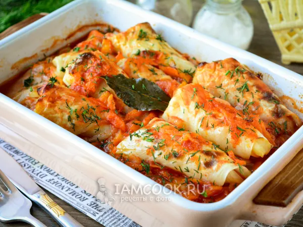 Фото блюда: Голубцы с картошкой в духовке